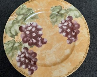 222 Fifth Fine China Genuine Stoneware Cortland Pattern Round Chop Plate Platter Cheri Blum