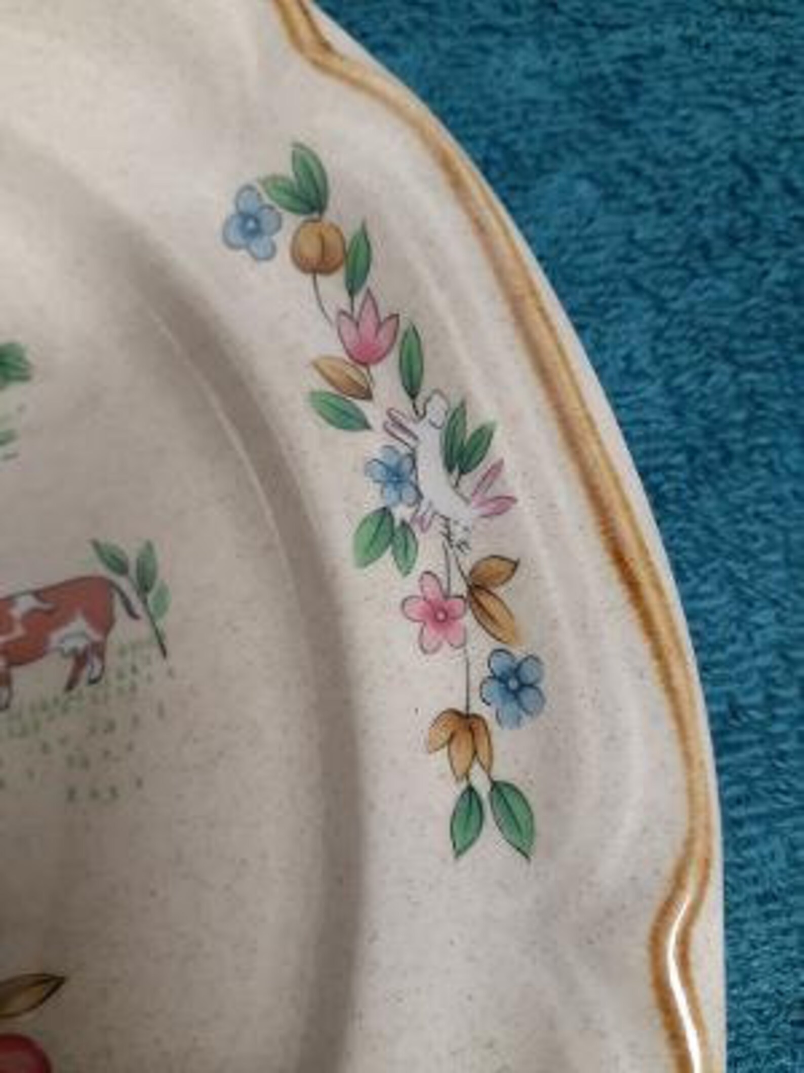 International Tableworks Stoneware Heartland Pattern Dinner Etsy