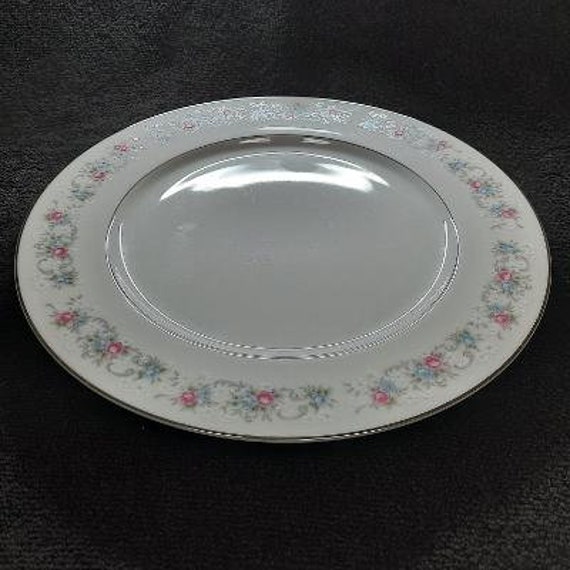 M Fine China Japan Waid 5036 Pattern Dinner Plate Platinum Trim - Etsy