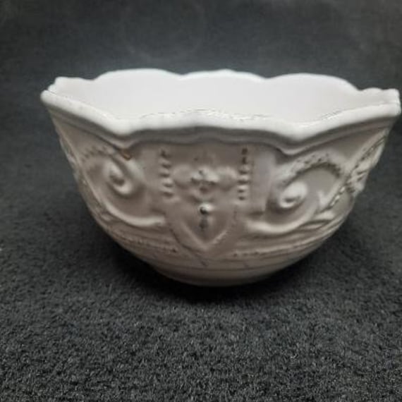 Maison Versailles Blanc Amelie Pattern Dinnerware Pieces Choice