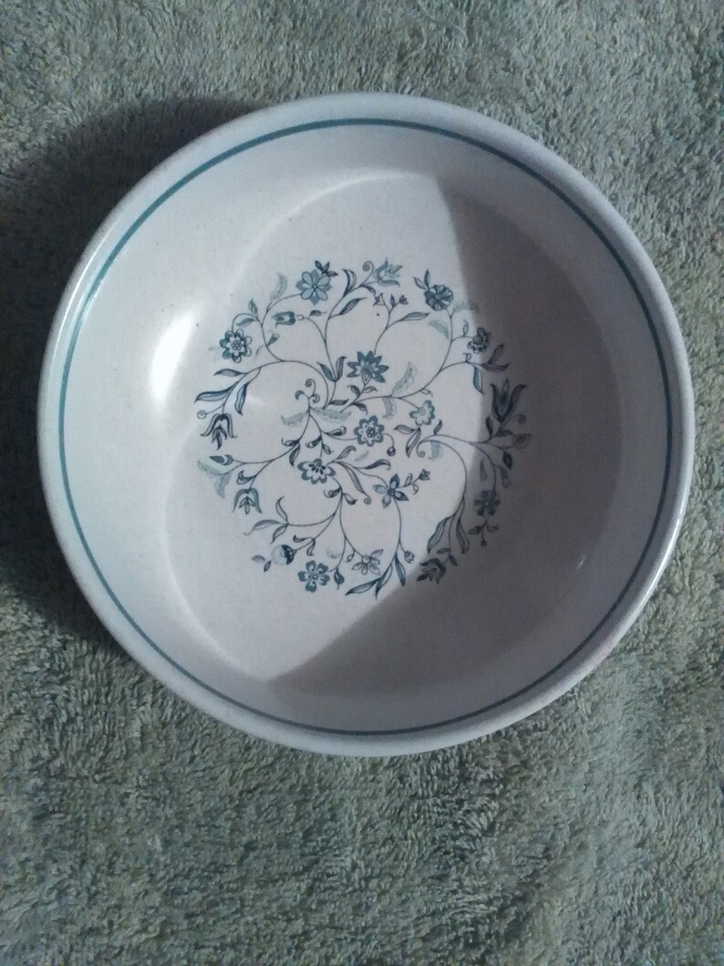 Lenox Temperware Blue Breeze Pattern Cereal Bowl Made in USA Etsy