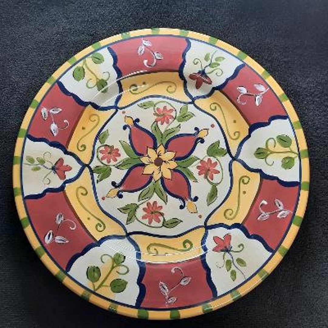 Pier 1 Earthenware Vallarta Pattern Dinnerware Choice Hand Painted