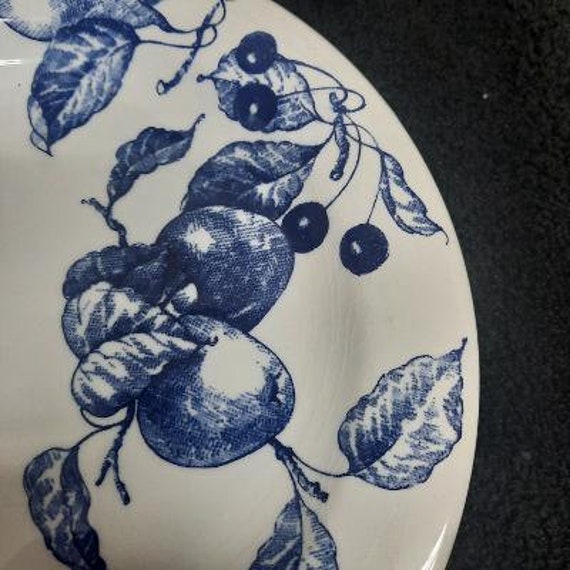 Ceramica Quadrifoglio Blue Fruits and Leaves Pattern Ceramica Quadrifoglio Blue Fruits and Leaves Pattern