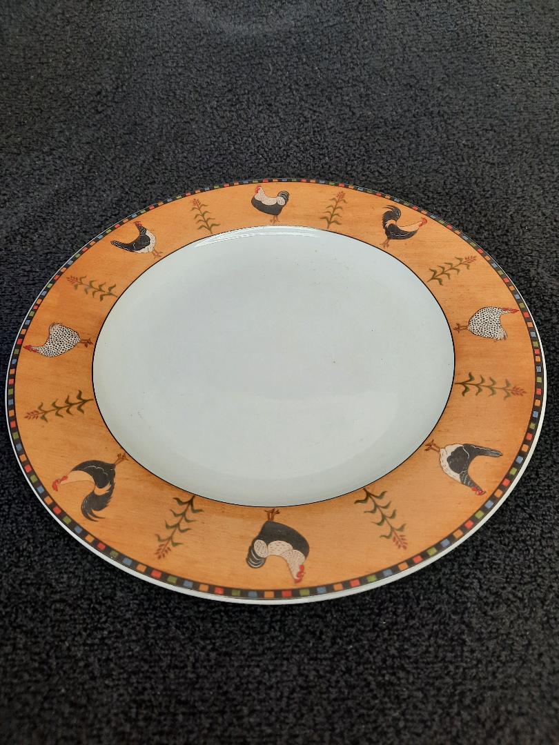 Sakura Stoneware Country Quartet Pattern Dinner Plate Brandon