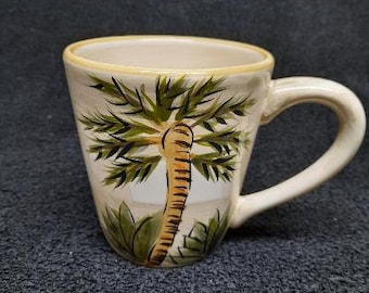 Tabletops Gallery The Island Pattern Hand Painted Coffee Mug