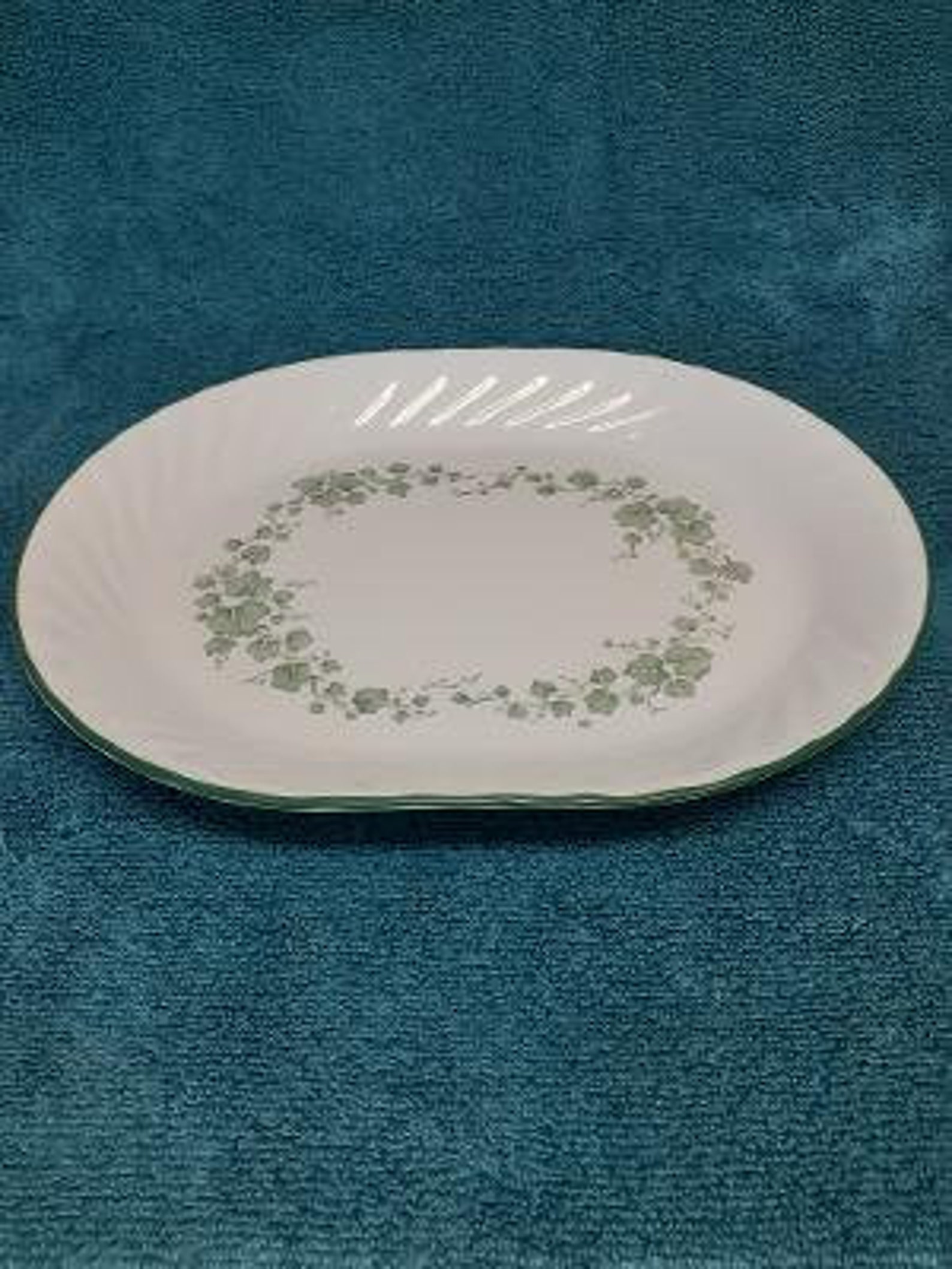 Corelle by Corning Callaway Pattern Oval Serving Platter Etsy