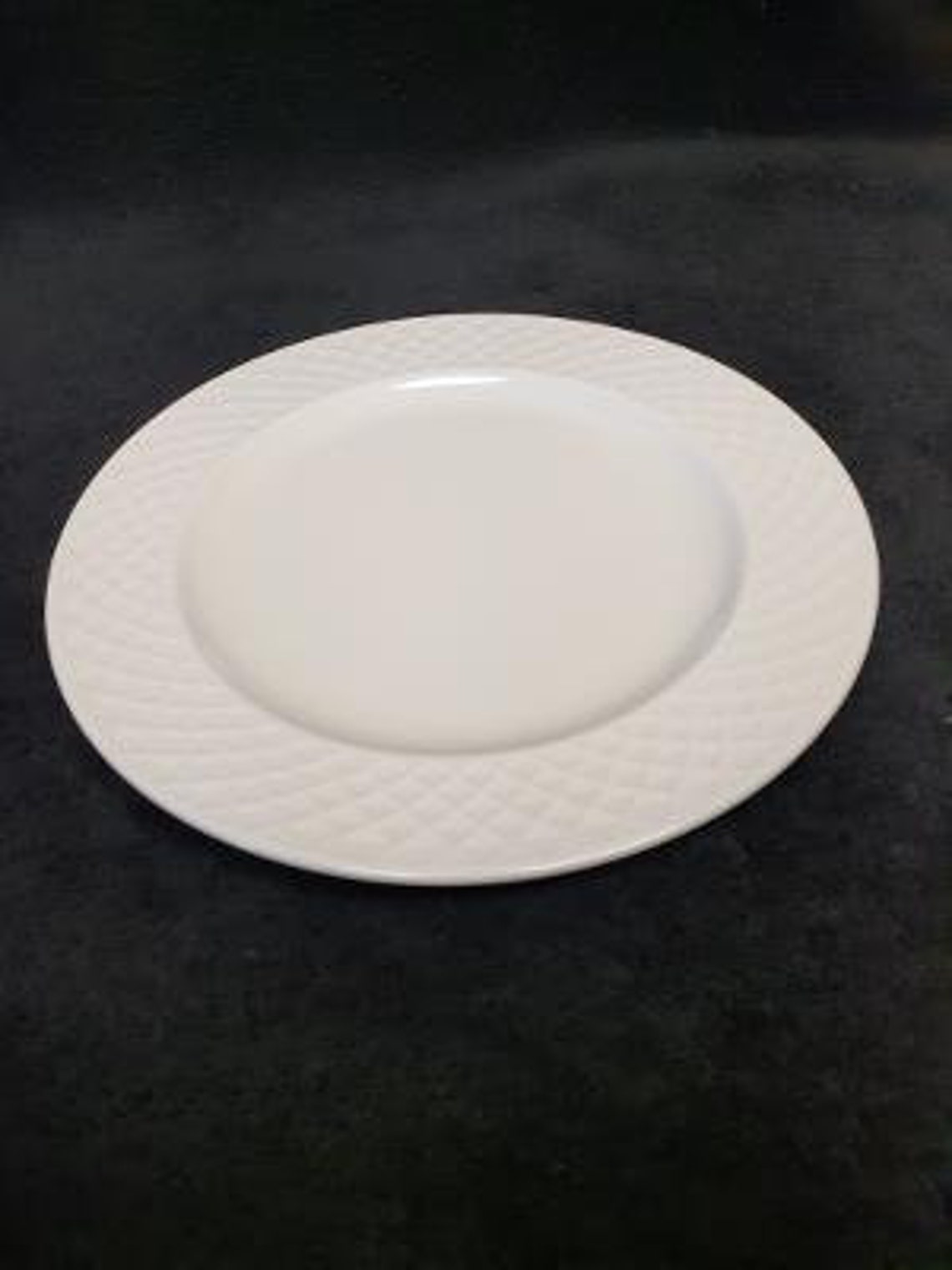 Mikasa Bone China Trellis Pattern Embossed Band Salad Plate Etsy