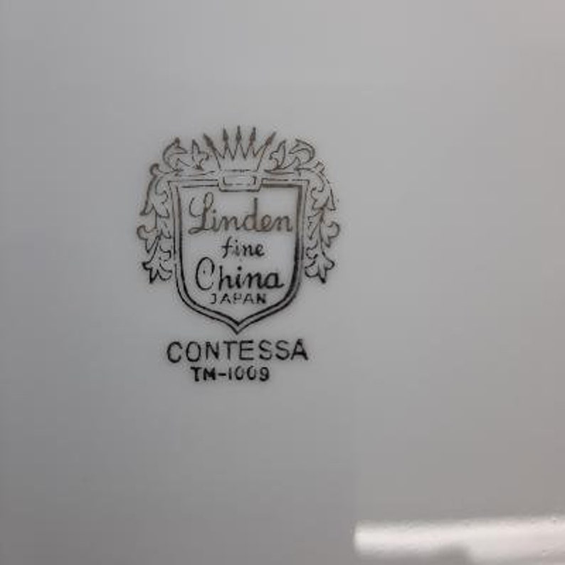 Linden Fine China Contessa Pattern Dinner Plate Made in Japan - Etsy