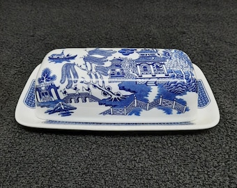 Churchill Willow Blue Pattern Dinnerware Piece Choice Made in England