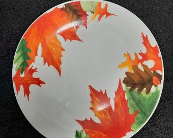 Royal Norfolk Autumn Leaves Pattern Dinner Plate