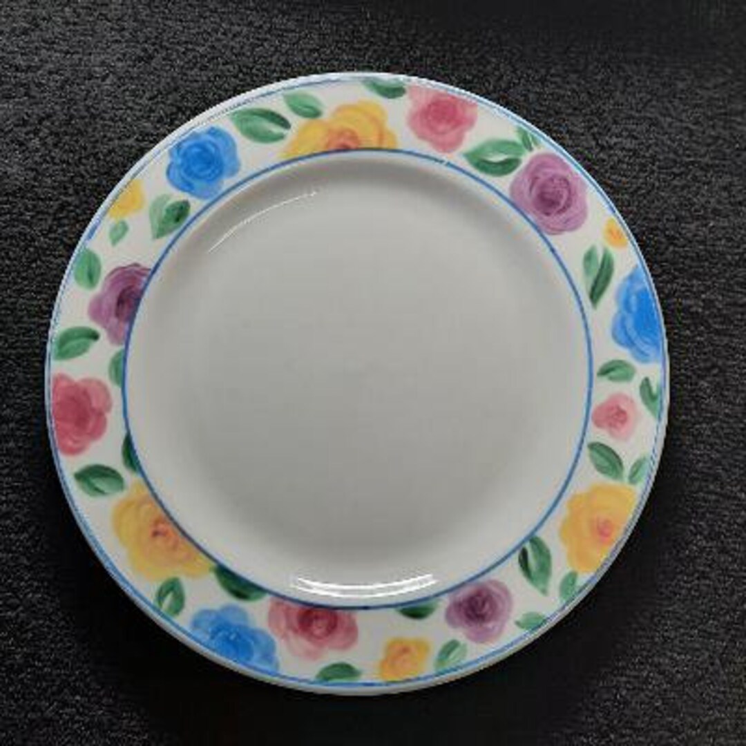Sakura Majesticware Genuine Stoneware Rose Garden Pattern Salad
