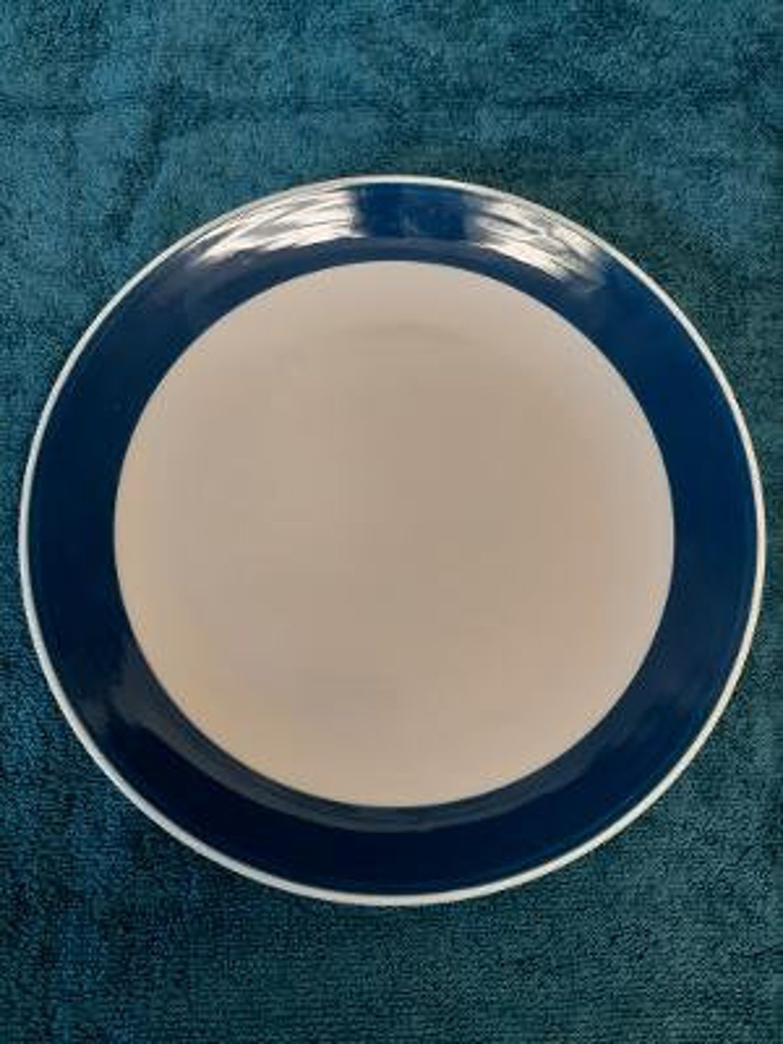 Gibson China Everyday GID93 Pattern Cobalt Band Dinner Plate Etsy