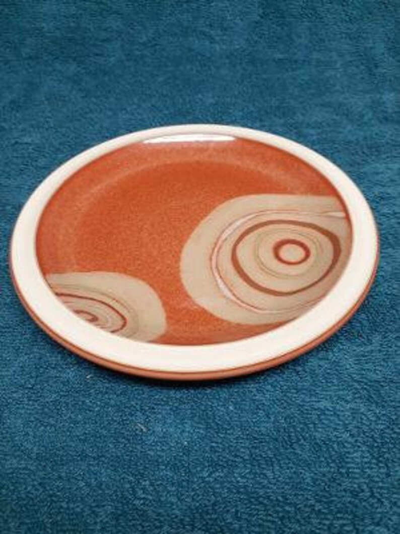 Denby Pottery Fire Chilli Pattern Salad Plate Made in England Etsy