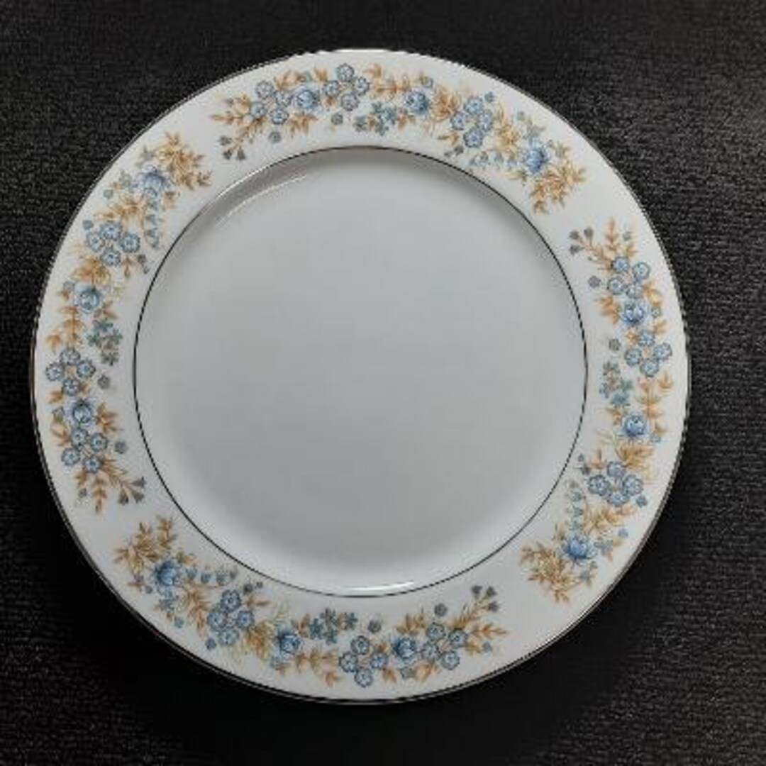 Sango China Oxford Blue Heaven 532 Pattern Salad Plate Made in