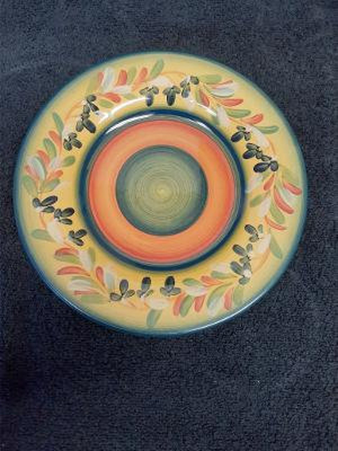 Tabletops Gallery Hand Crafted La Province Pattern Salad Plate Etsy