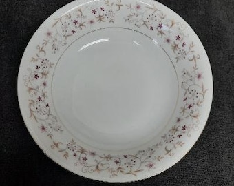 Kyoto Fine China Embassy 8082 Pattern 10 Inch Round Vegetable Serving Bowl Made in Japan