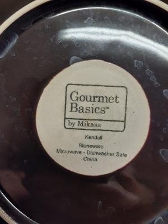 Mikasa Gourmet Basics Kendall Pattern Salad Plate Stoneware - Etsy