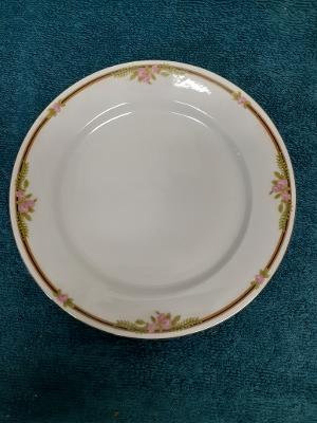 Jaeger Bavaria J & C Ferncroft Pattern Salad Plate Roses Ferns - Etsy