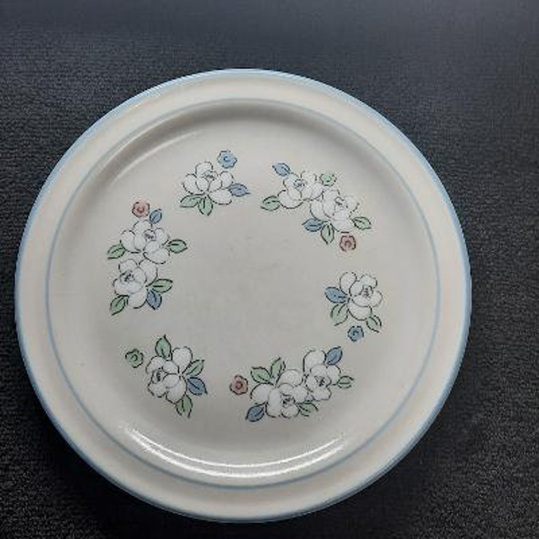 Hearthside Chantilly Stoneware Fleur De Lune Blue Pattern Etsy