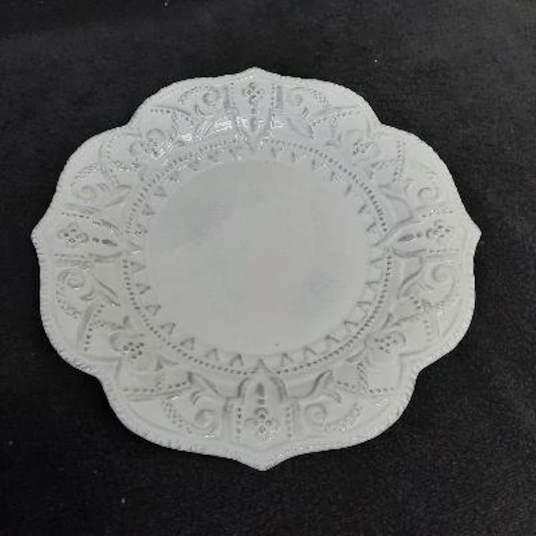 Maison Versailles Blanc Amelie Pattern Dinnerware Pieces