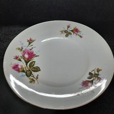 Embassy China Chodziez Moss Rose Pattern Dinner Plate Made in
