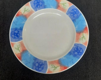 Totally Today China Blue Panel Floral Pattern Dinnerware Piece Choice Dinner Salad Cereal