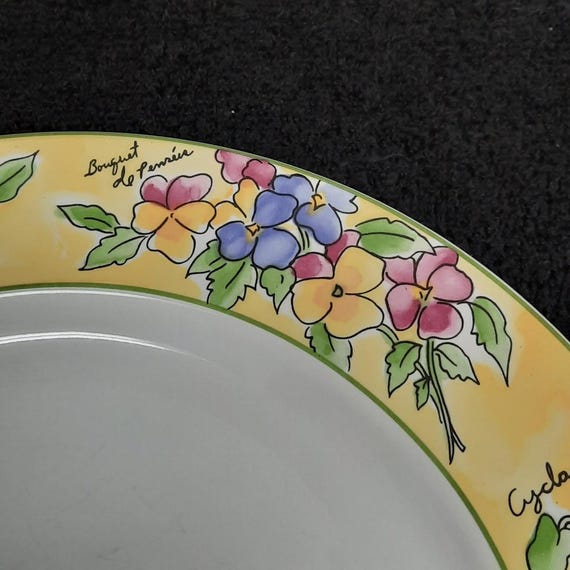 Sakura Genuine Stoneware Creme Brulee Pattern Dinner Plate Sue