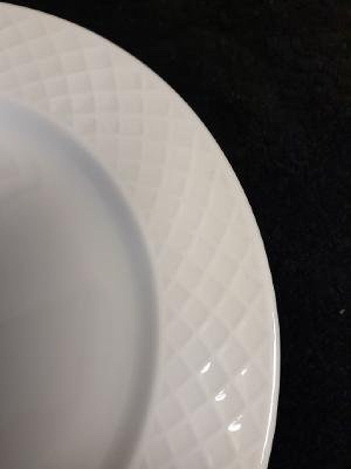 Mikasa Bone China Trellis Pattern Embossed Band Salad Plate Etsy