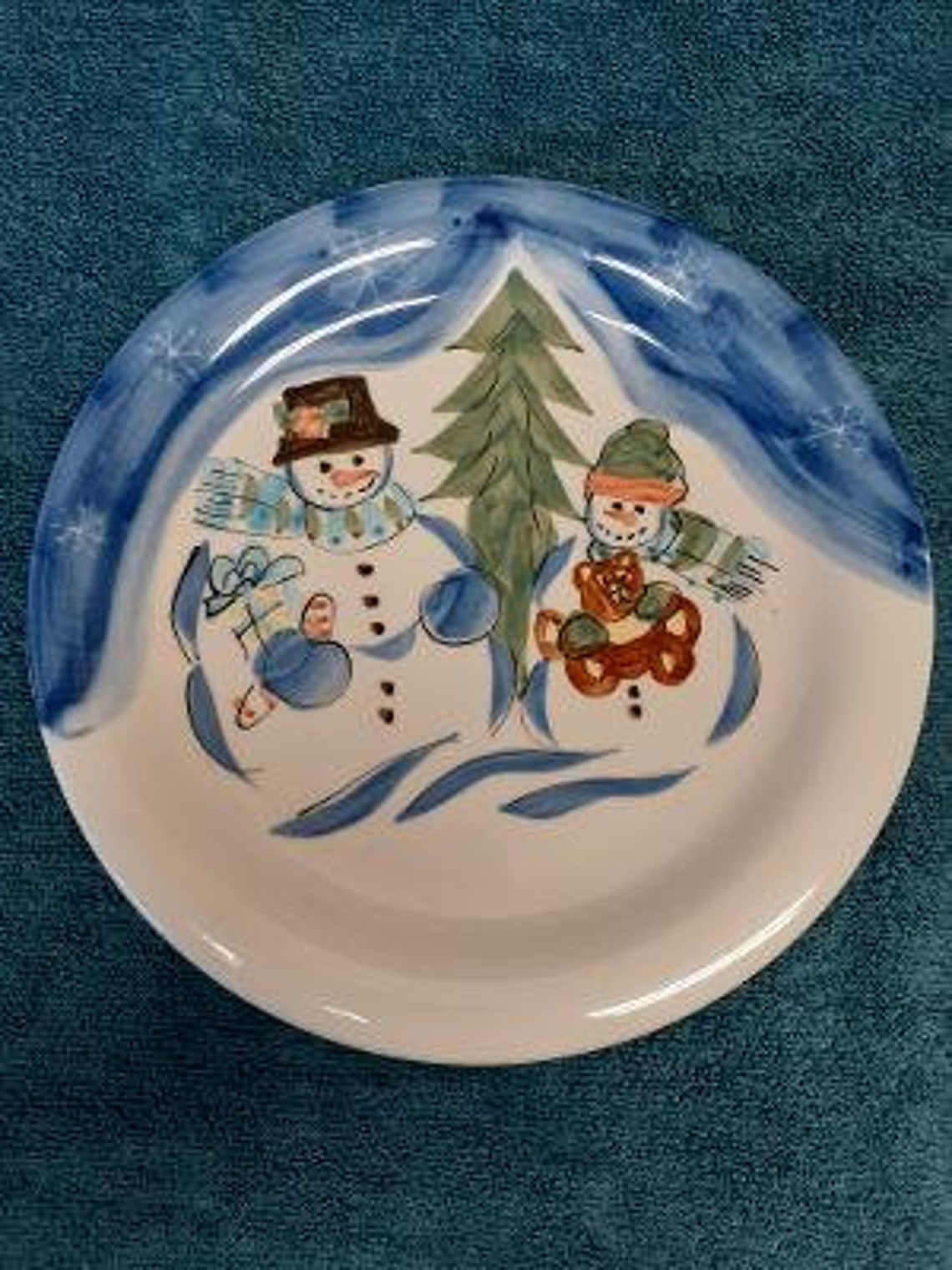 Tabletops Unlimited Winterland Christmas Pattern Dinner Plate Etsy