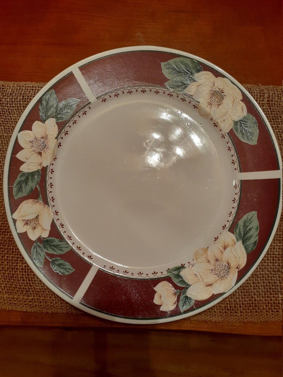 Gibson Magnolia Pattern Chop Plate Platter Etsy