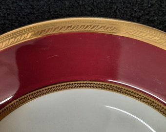 Crown Ducal Oxford Burgundy Pattern Dinnerware Piece Choice Made in England