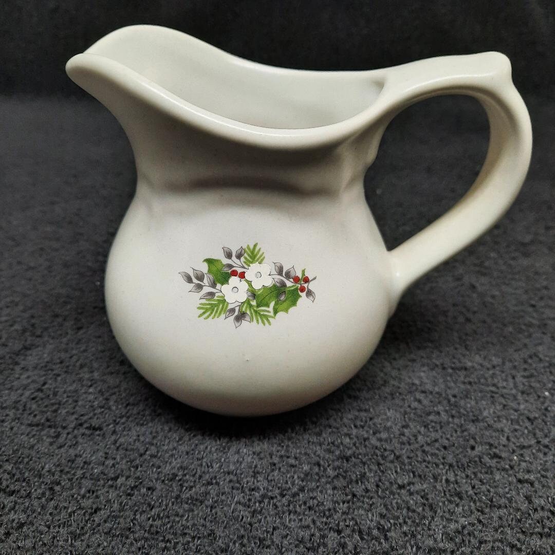Pfaltzgraff Christmas Heirloom Pattern Creamer Jug Made in USA Etsy