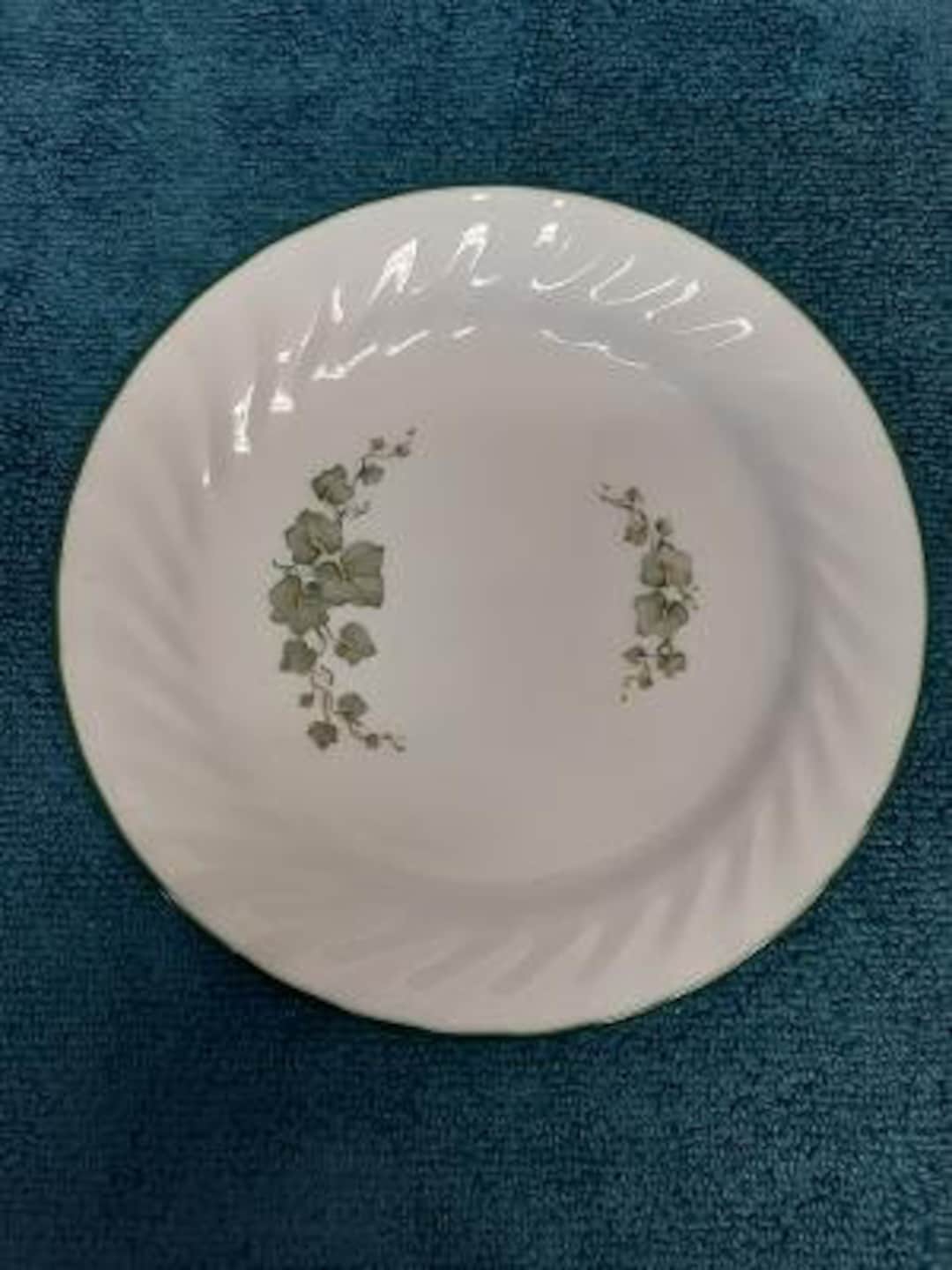Corelle by Corning Callaway Pattern Salad Plate Embossed Swirl Etsy