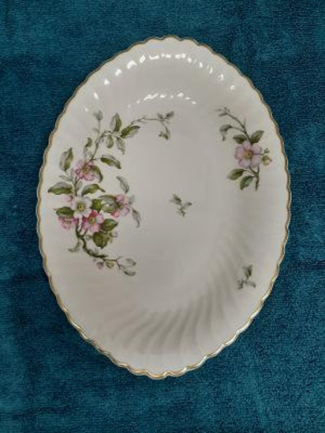 Syracuse China Apple Blossom Pattern 12 Inch Oval Serving Etsy
