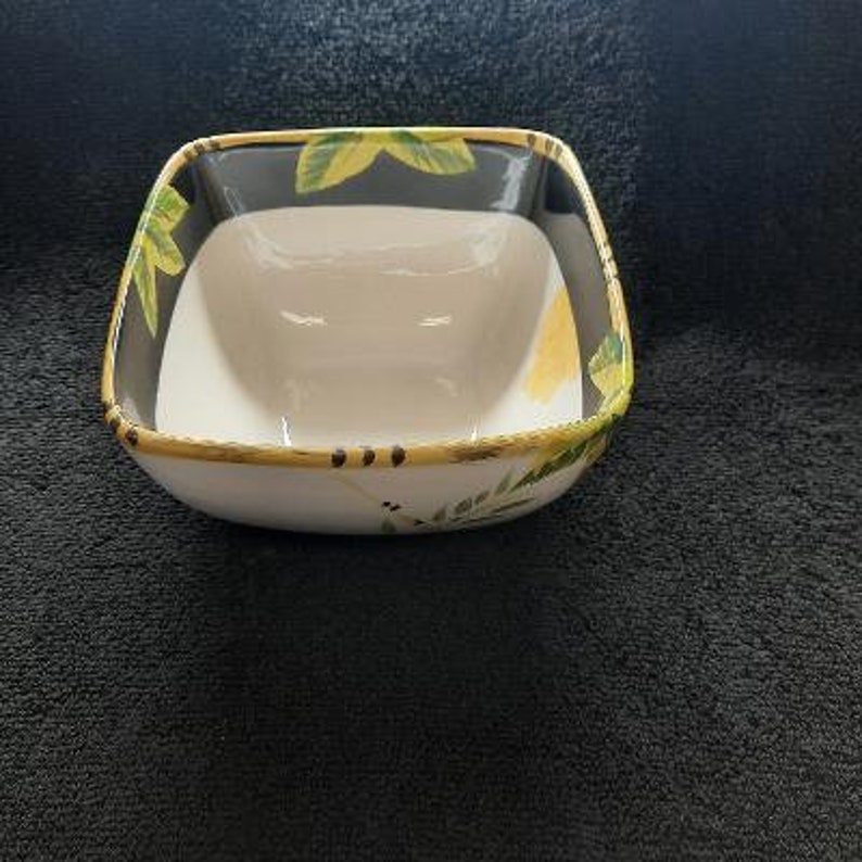 Tabletops Gallery Lahaina II Pattern Square Dinnerware Hand Painted Etsy