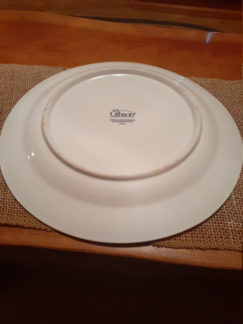 Gibson Magnolia Pattern Chop Plate Platter Etsy