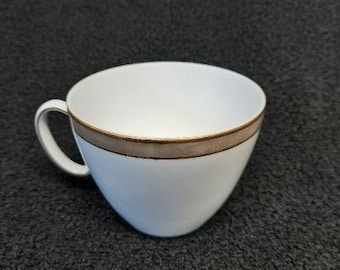 Rosenthal Continental Corona Taupe Pattern Coffee Cup Gold Trim Made in Germany