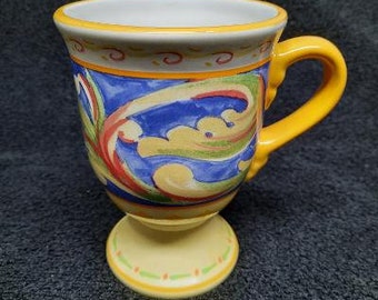 Pfaltzgraff Villa Della Luna Pattern Pedestal Mug