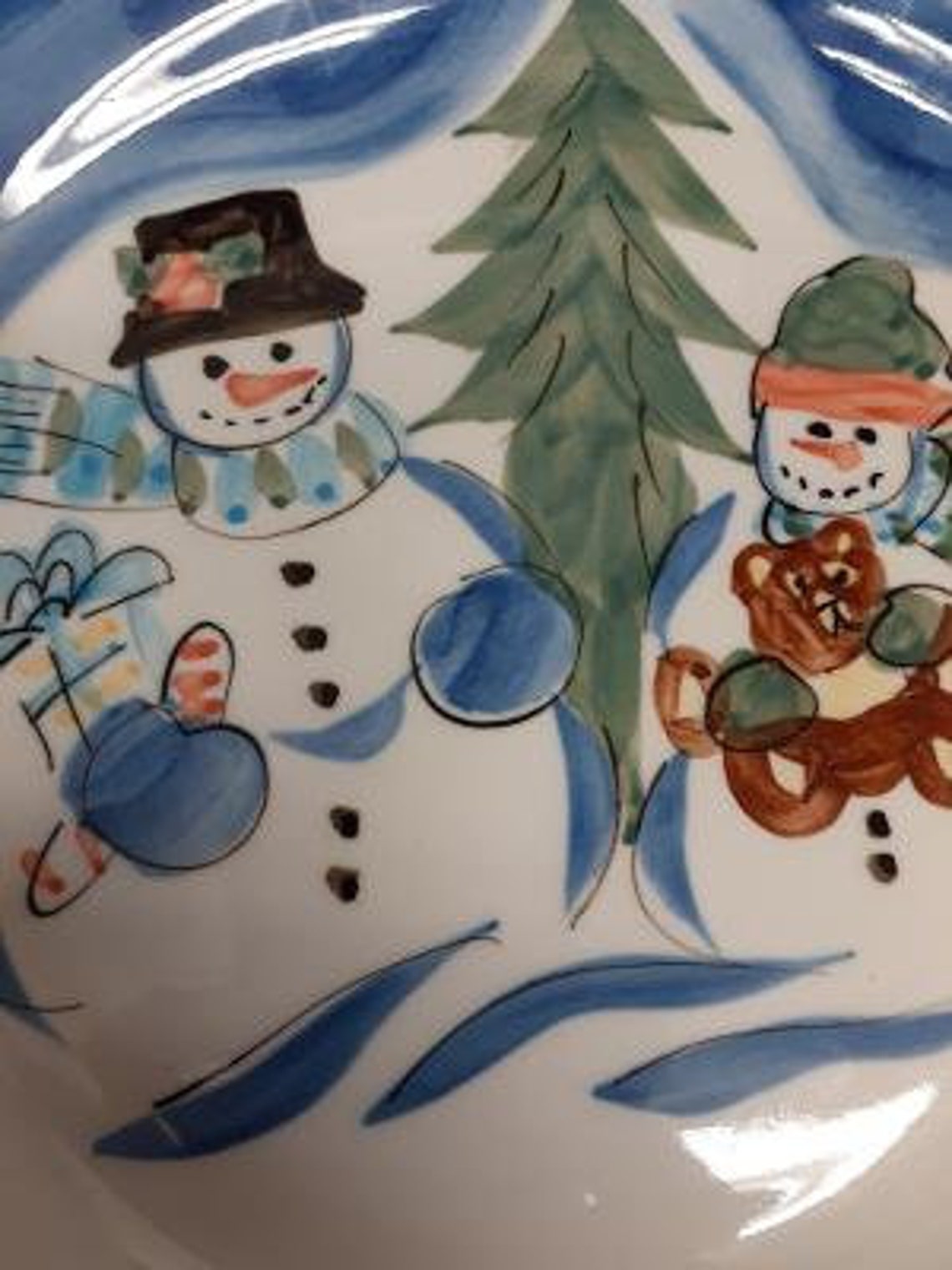 Tabletops Unlimited Winterland Christmas Pattern Dinner Plate Etsy