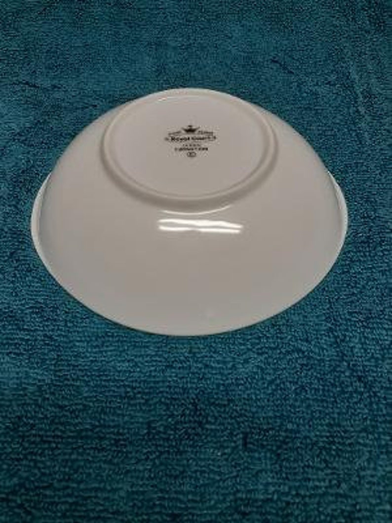 Royal Court Fine China Carnation Pattern Lugged Soup Bowl Made in Japan