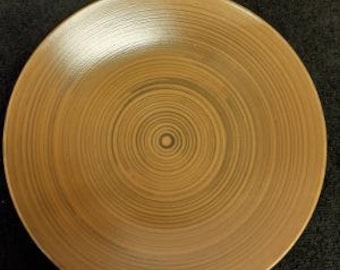 JCPenney Home Studio Avant Brown Pattern Salad Plate All Brushed