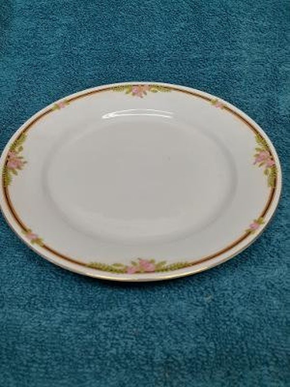 Jaeger Bavaria J & C Ferncroft Pattern Salad Plate Roses Ferns - Etsy
