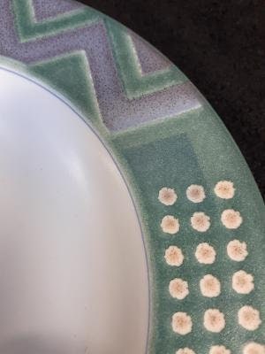 Mikasa Intaglio Life Style Pattern by John Bergen Rimmed Soup Bowl