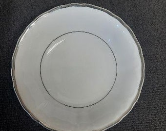 Harmony House Fine China Silver Sonata Pattern Fruit Dessert Berry Bowl Made in Japan