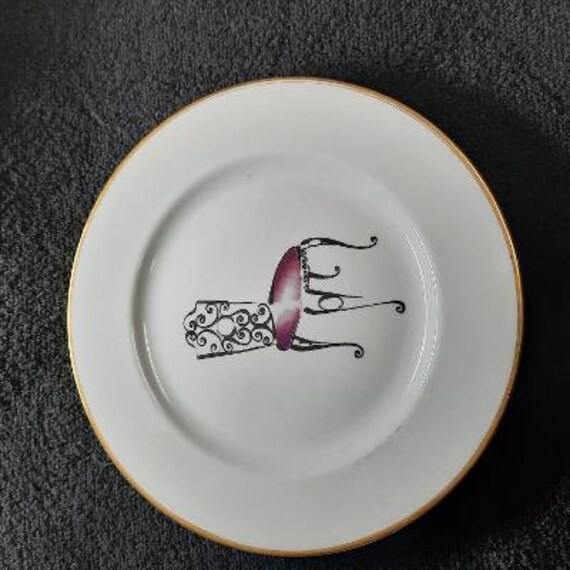Rosanna Chair Pattern Salad Plates (set of Four) Made in Italy - Etsy