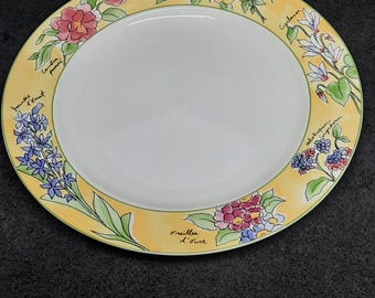 Mikasa Intaglio Carousel Pattern Rimmed Soup Bowl Inspired by John