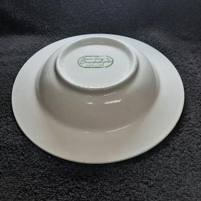 Franco Giorgi Quadrifoglio Embossed Fruit Pattern Rimmed Soup Bowl