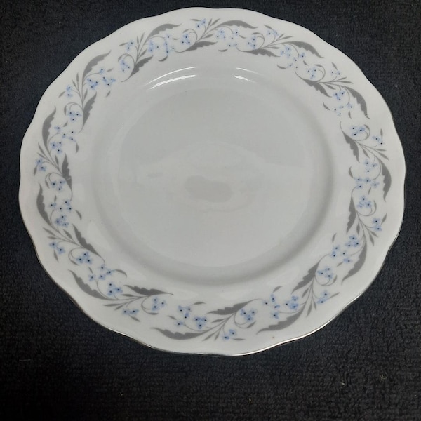 Favolina Harmony Pattern Dinnerware Pieces Platinum Trim Made in Poland Choice Dinner Soup