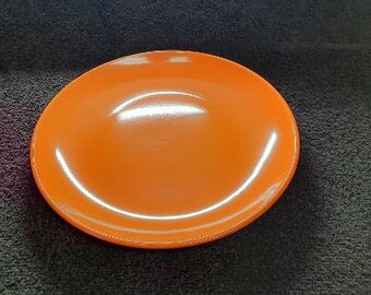 Royal Norfolk Burnt Orange Coupe Pattern Salad Plate