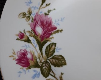 Embassy China Chodziez Moss Rose Pattern Dinner Plate Made in